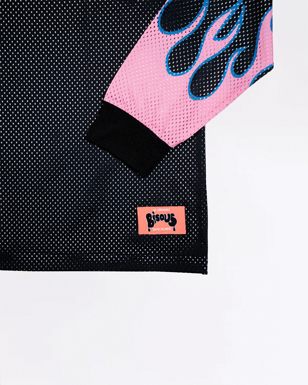 MOTORCYCLE FLAME L/S BLACK T-SHIRT